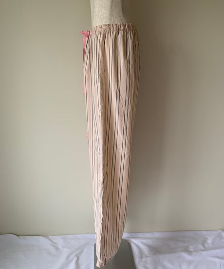 Stripe Relax  Wide Pants