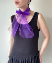 Sheer Scarf -purple-
