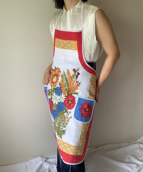 Dead Stock Flower Print Apron