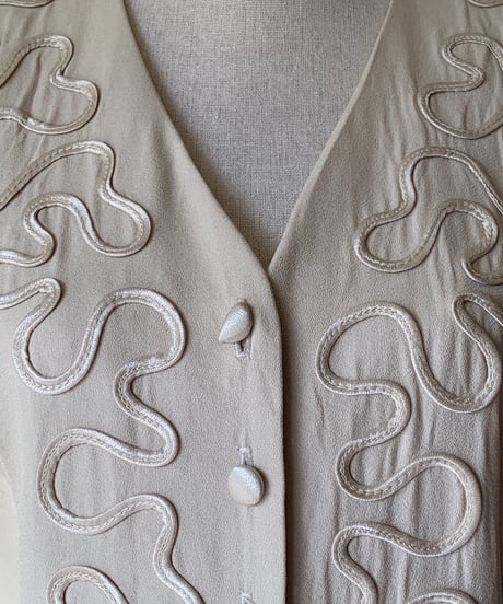 "80s" Embroidery Design Maxi Dress
