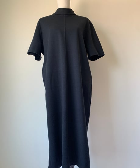 Stand Collar Knit Dress