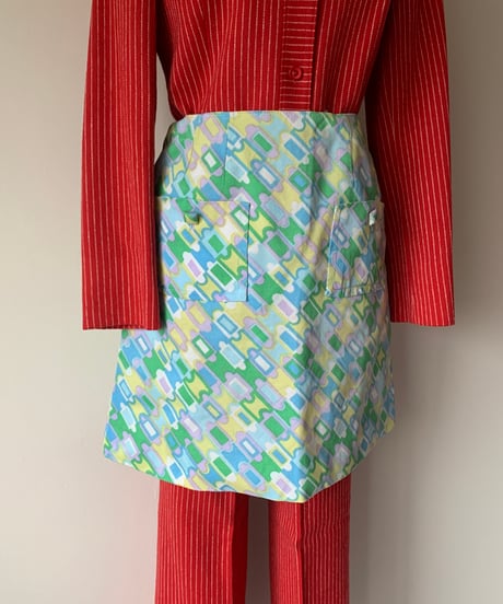 All-over print mini skirt
