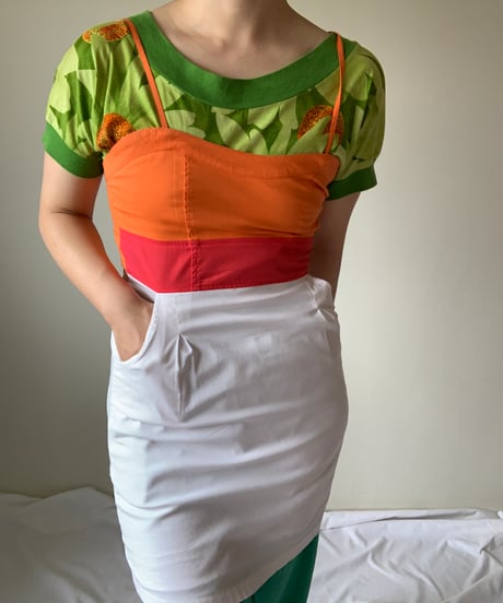 Two-tone Camisole Dress
