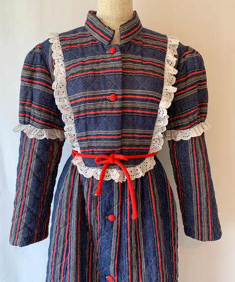 Waist Gather Quilting Dress