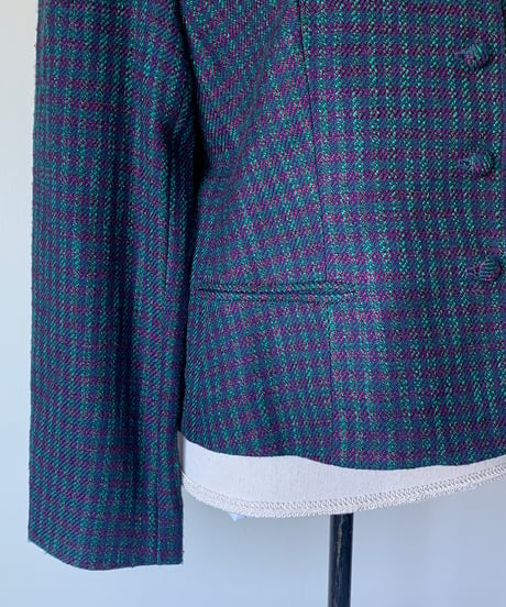 "80s" Wool Check Jacket
