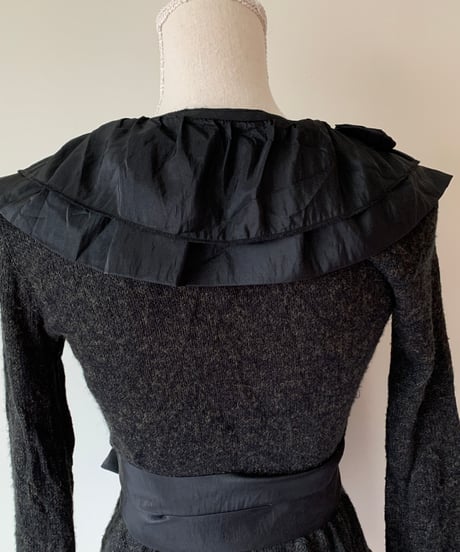 Frills wrap cardigan