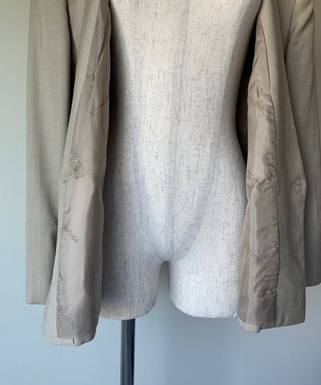 "80s" V-Neck Colorless Short Jacket