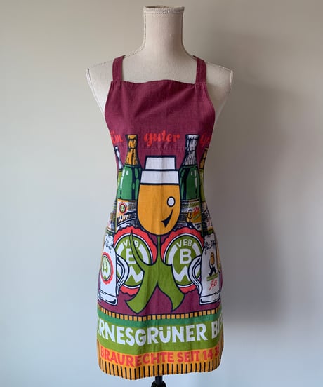 Beer Print Vintage Apron