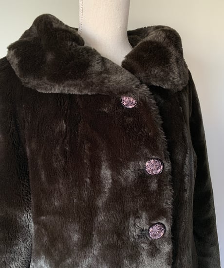"1964's～73's" Elegant Long Fake Fur Coat