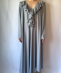 70's Frill Collar Hem Dress