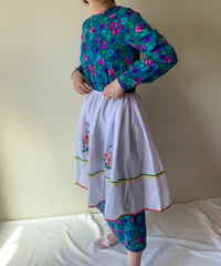 【お取り置き】Crew Neck Flower Print Dress