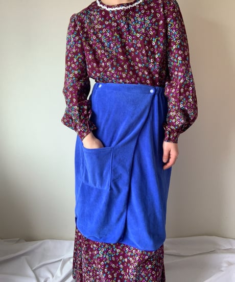 Blue wrap towel