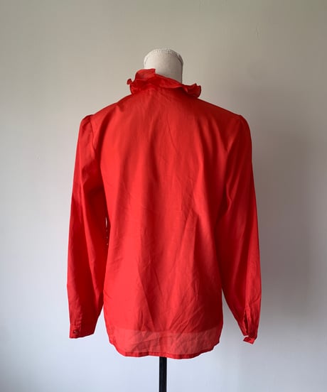 Ribbon Tie Frill Blouse