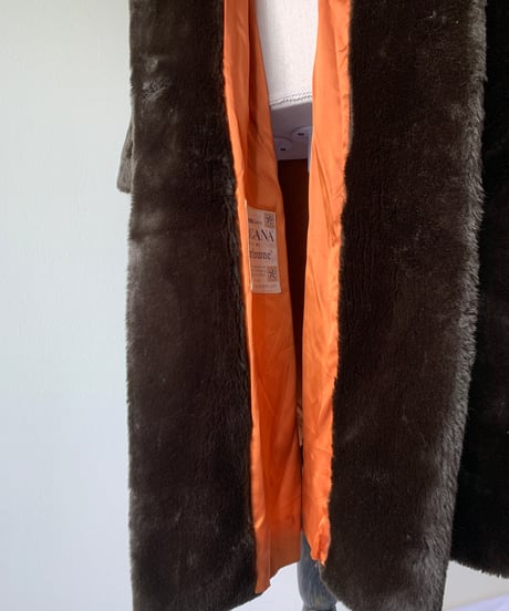 "1964's～73's" Elegant Long Fake Fur Coat