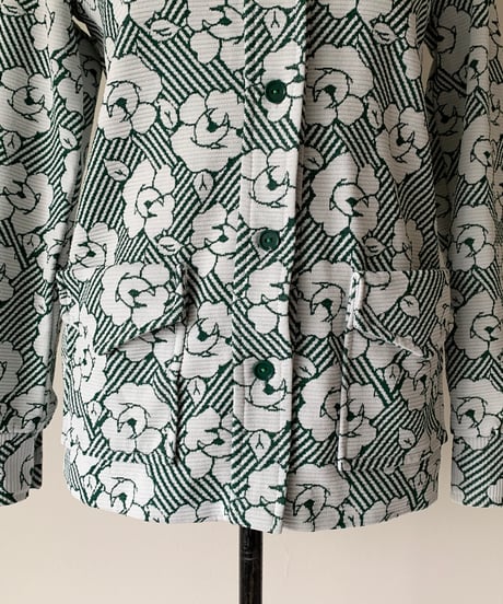 "70s" Flower Print & Stripe Shirt
