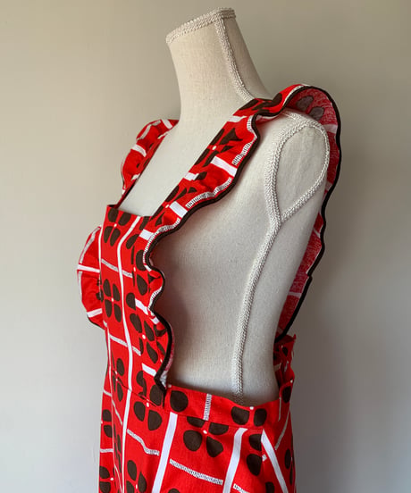 Vintage Tampere Apron Maxi Dress