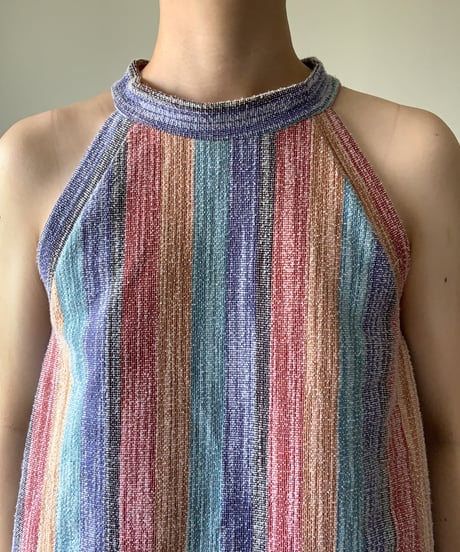 Rainbow Strip Hem Tank Top
