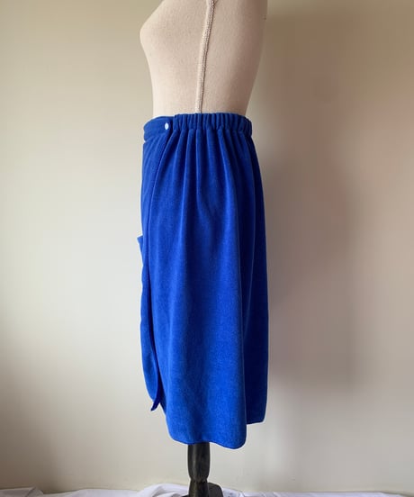Blue wrap towel