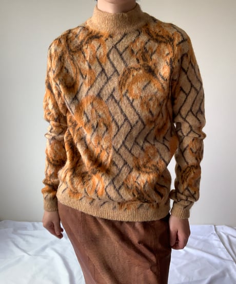 KID MOHAIR Stand Collar Sweater