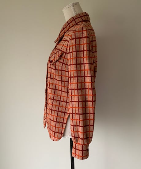 "70s" Fake Pocket Check Shirt