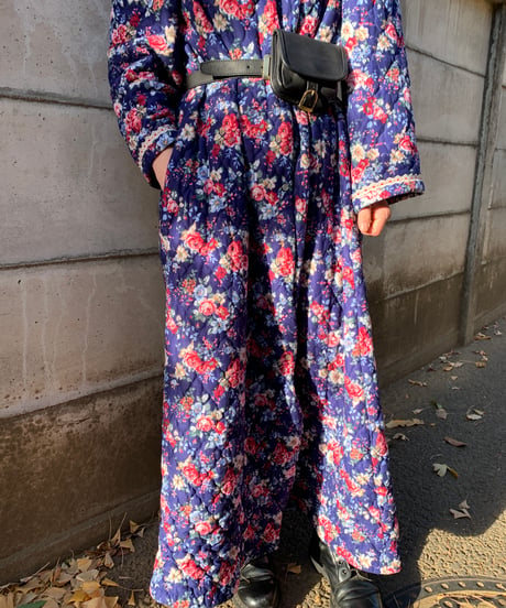 Quilting Floral Pattern Dress