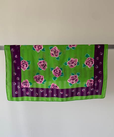 Rose patterned scarf