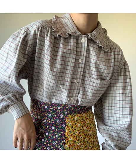 80s "RALPH LAUREN COUNTRY" Flannel Blouse