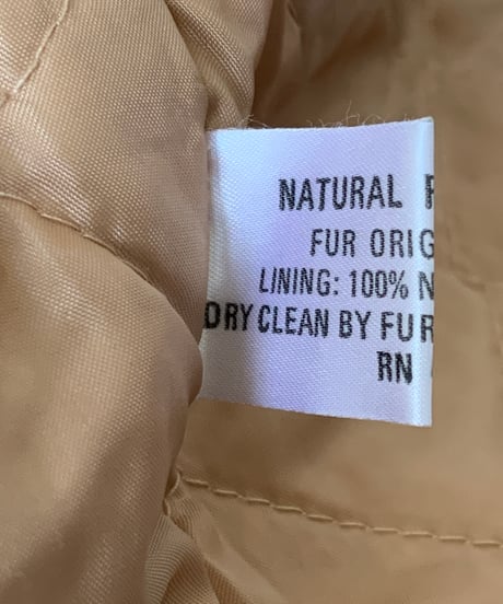 NATURAL RABBIT FUR Short Coat