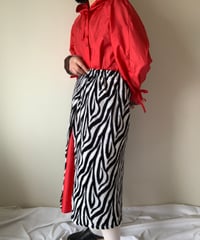 Zebra stripe wrap towel