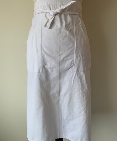 Initial embroidered apron