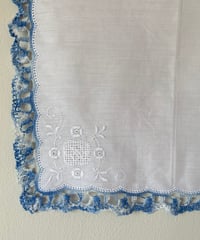 Embroidered Lace Handkerchief