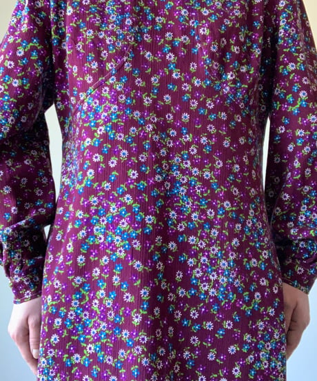 A-line Floral Pattern Maxi Dress