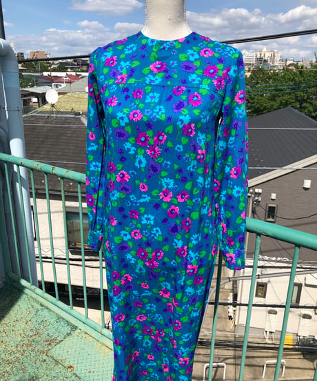 【お取り置き】Crew Neck Flower Print Dress