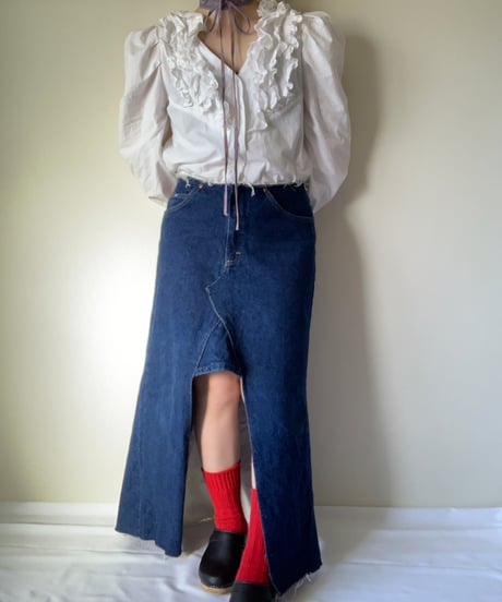 "Lee" Denim Maxi Skirt