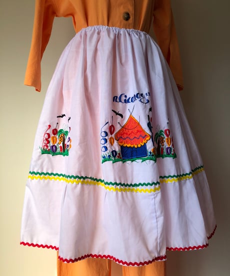 Embroidery Chiffon Skirt