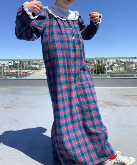 Tartan Check Maxi Dress