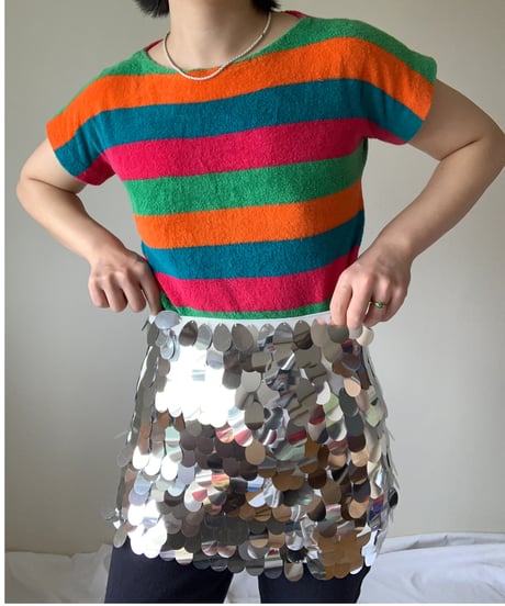 Spangle Tight Mini Skirt