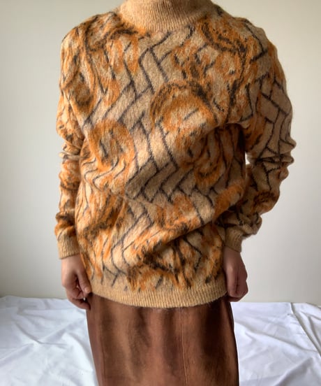 KID MOHAIR Stand Collar Sweater