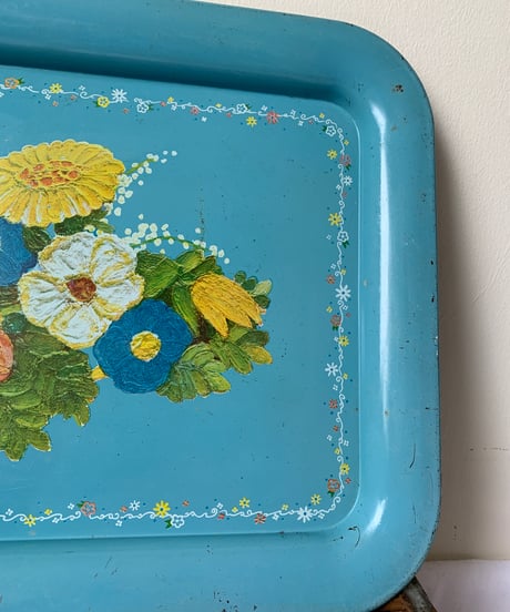Floral Tin Tray