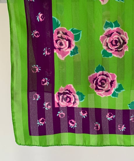 Rose patterned scarf