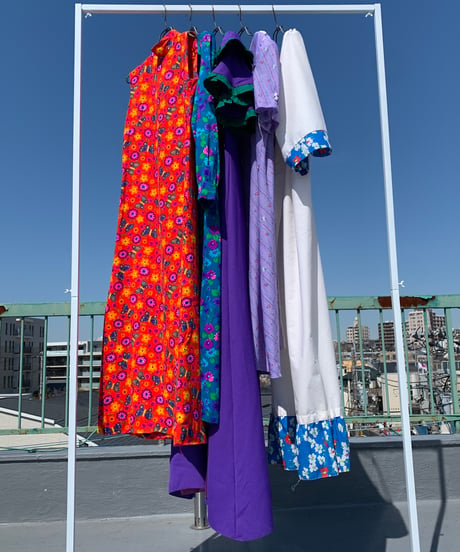 "90s" High Neck Sleeveless Dress