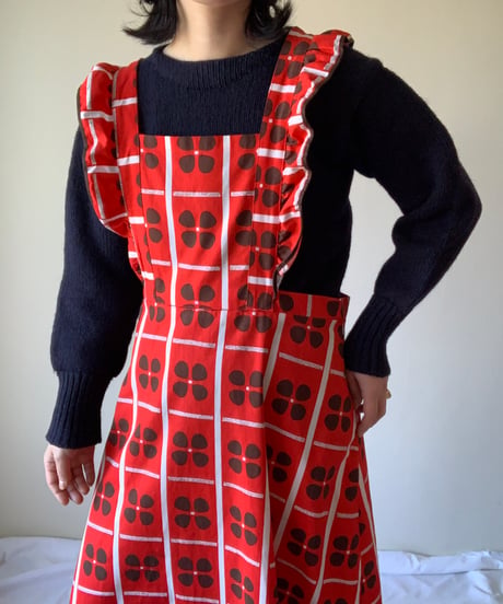 Vintage Tampere Apron Maxi Dress