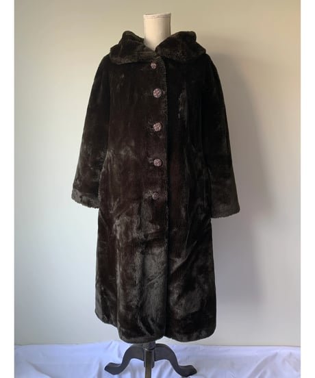 "1964's～73's" Elegant Long Fake Fur Coat