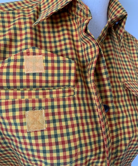 Plaid Pattern Secret Button Shirt