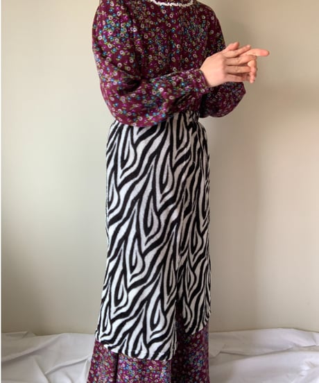 Zebra stripe wrap towel
