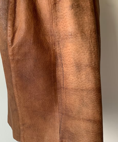 Fake Leather Tight Skirt