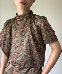 High Neck Peacock Tops