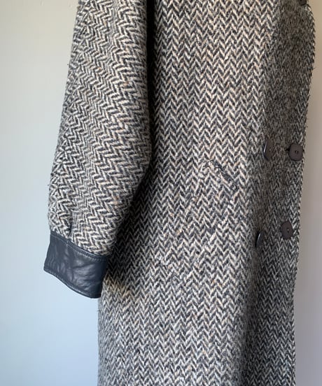 Herringbone Soutien Collar Coat