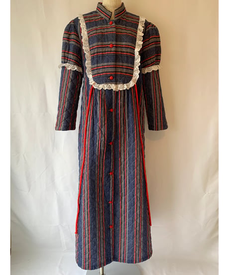 Waist Gather Quilting Dress