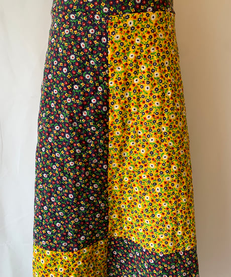 Quilting Flower Maxi Skirt